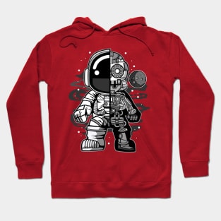 astronaut half robot Hoodie